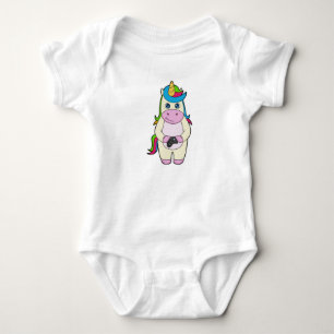Unicorn Camera Baby Bodysuit
