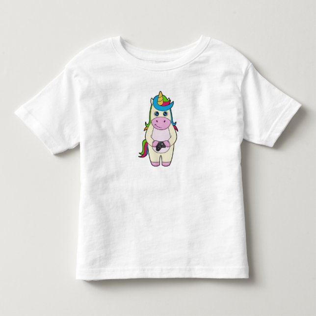 Unicorn Camera Toddler T-shirt (Front)