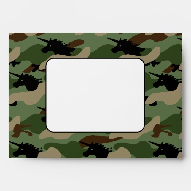 Unicorn Camouflage Envelopes (Front)