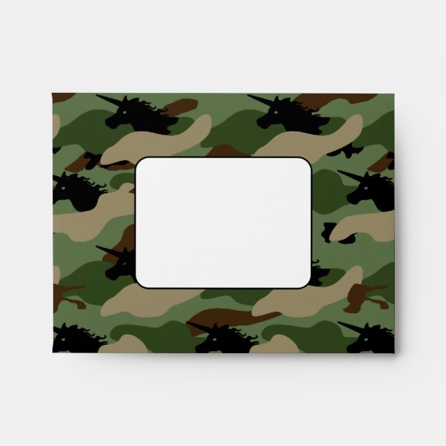Unicorn Camouflage Envelopes (Front)