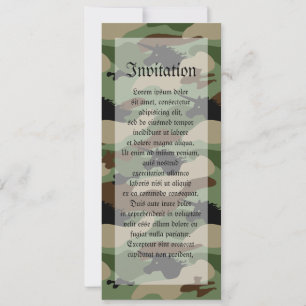 Unicorn Camouflage Invitation