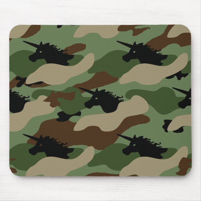 Unicorn Camouflage Mouse Pad (Front)