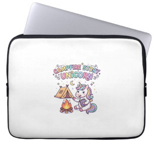 Unicorn Campfire Story Unicorn Charming POD Artwor Laptop Sleeve