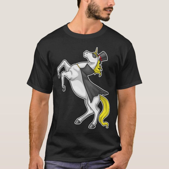 Unicorn Cape Cylinder T-Shirt (Front)
