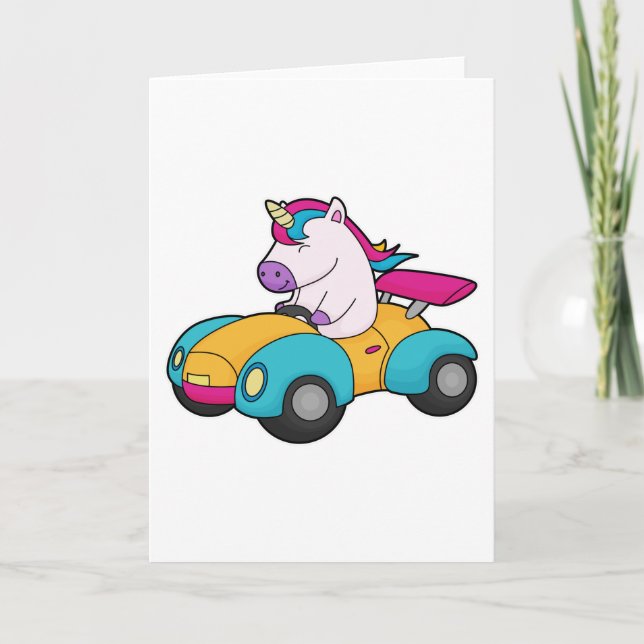 Unicorn Car Card (Front)