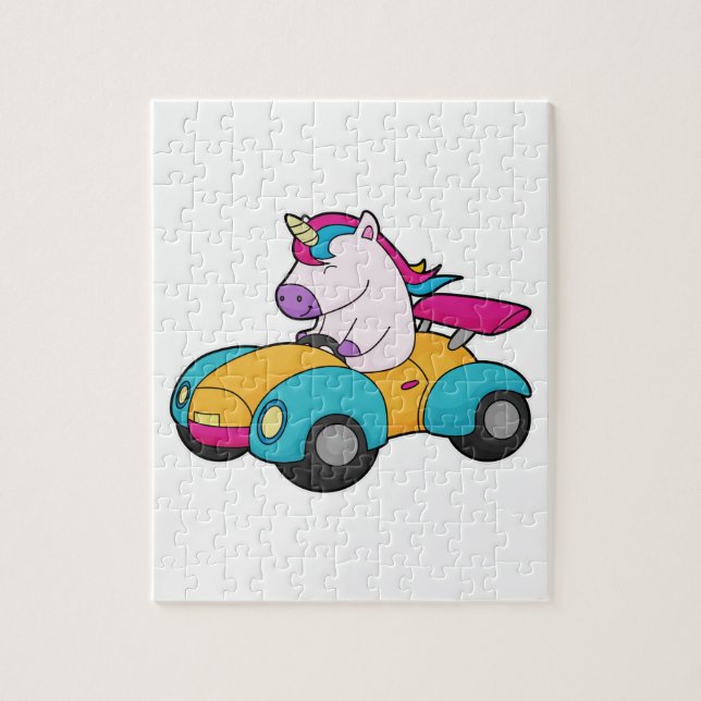 Unicorn Car Jigsaw Puzzle (Vertical)
