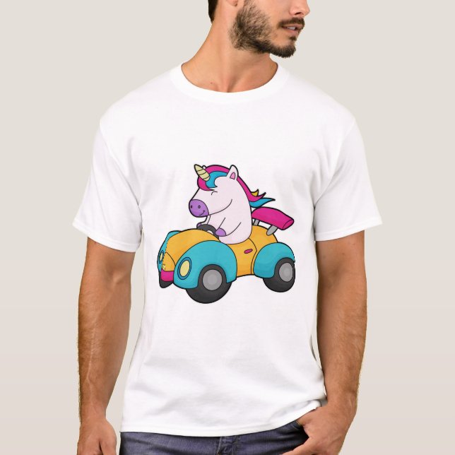 Unicorn Car T-Shirt (Front)