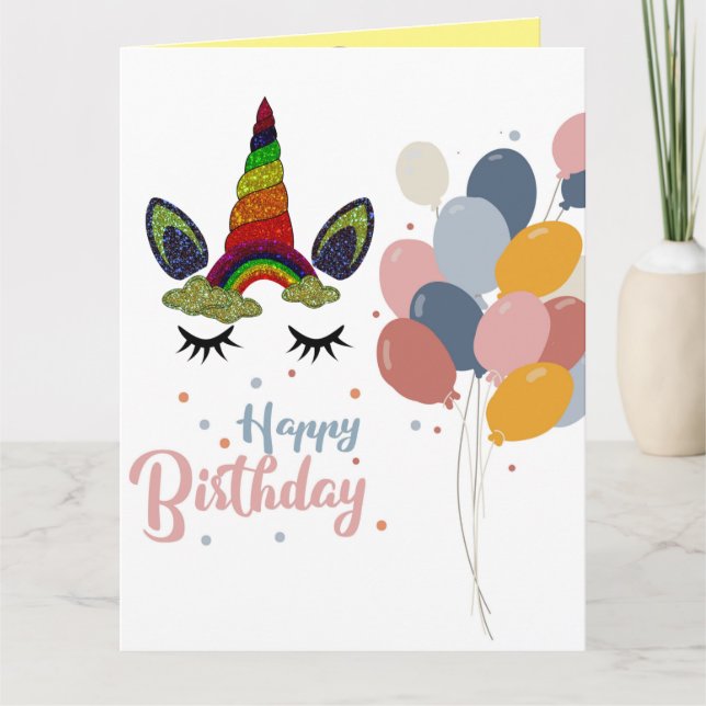 Unicorn  card (Front)