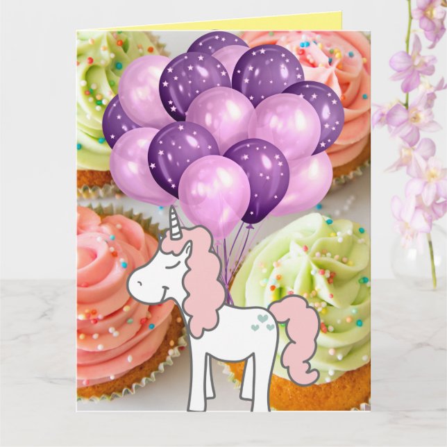 Unicorn  card (Orchid)