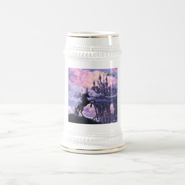 Unicorn Castle Beer Stein (Center)