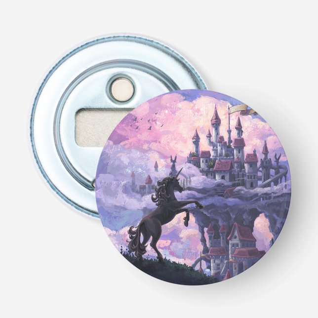 Unicorn Castle Bottle Opener (Front)