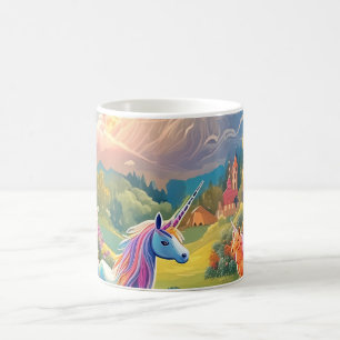 Unicorn Castle Landscape Mug Fairy Tale Magic