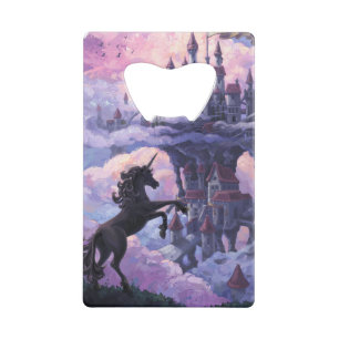 Unicorn Castle Wallet Bottle Opener