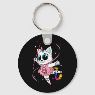 Unicorn Cat Cati Corn Kittycorn Cute Kitty Rainbow Keychain