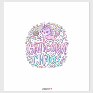 Unicorn Caticorn Chaos Cute Pastel Product Graphic