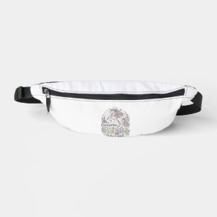 Unicorn Celestial Bloom Unicorn Premium Vector Typ Fanny Pack