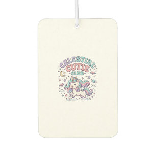 Unicorn Celestial Cutie Club Retro Style Product G Air Freshener