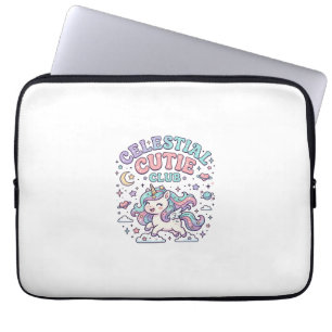 Unicorn Celestial Cutie Club Retro Style Product G Laptop Sleeve