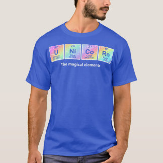 Unicorn Chemistry The Magical Elements T-Shirt