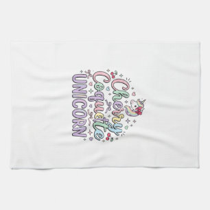Unicorn Cherry Coquette Unicorn Original Zazzle De Kitchen Towel