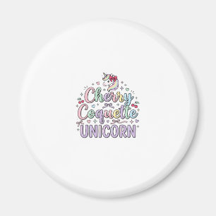 Unicorn Cherry Coquette Unicorn Original Zazzle De Magnet
