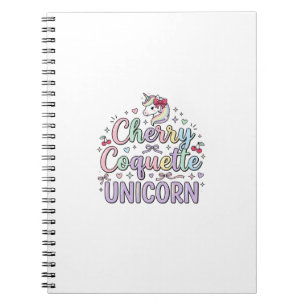 Unicorn Cherry Coquette Unicorn Original Zazzle De Notebook