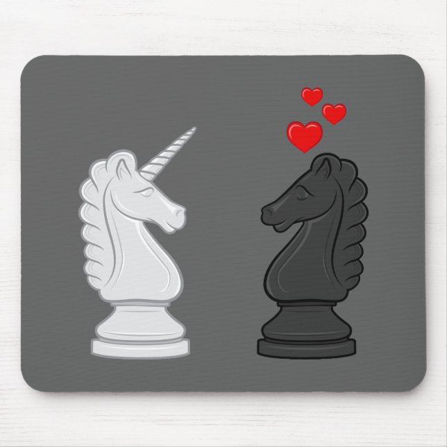 Unicorn Chess Knight Mouse Pad (Front)