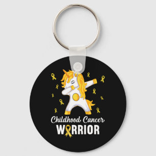 Unicorn Childhood Cancer Warrior In September We W Keychain