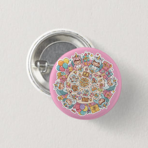 Unicorn Children's Party 1 Inch Round Button