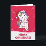 Unicorn Christmas Snow Winter Animals Unicorns Car Card<br><div class="desc">The unicorn for Christmas with fairy lights. Funny animals with gifts and snow to the holidays. Also funny for Christmas in July. One of the one's are sweet animals and perfect for Christmas.</div>