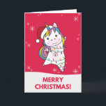 Unicorn Christmas Snow Winter Animals Unicorns Car Card<br><div class="desc">The unicorn for Christmas with fairy lights. Funny animals with gifts and snow to the holidays. Also funny for Christmas in July. One of the one's are sweet animals and perfect for Christmas.</div>
