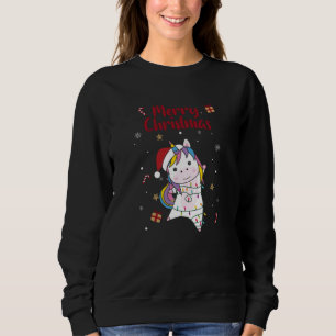 Unicorn Christmas Snow Winter Animals Unicorns Sweatshirt
