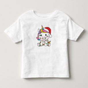 Unicorn Christmas Winter Animals Holiday Unicorns Toddler T-shirt