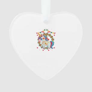 Unicorn Cinco De Mayo Party Cute Mexican Fiesta T- Ornament