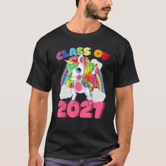 Unicorn Class Of 2027 Grow With Me First Day of Sc T-Shirt