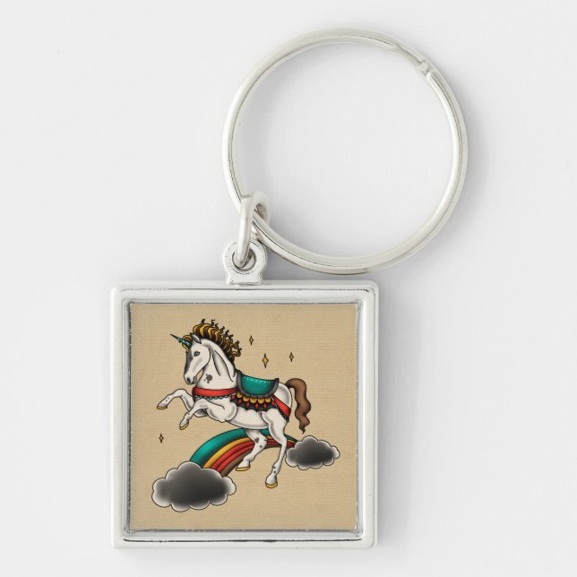 Unicorn Classic Keychain (Front)