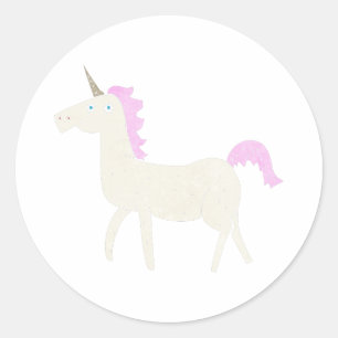 unicorn classic round sticker