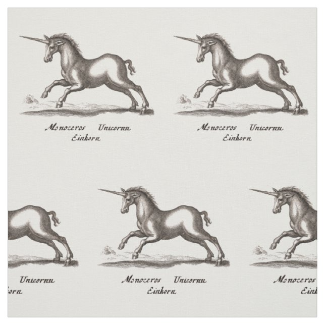 Unicorn Classic Running Magic Woodland Creature Fabric (Swatch)