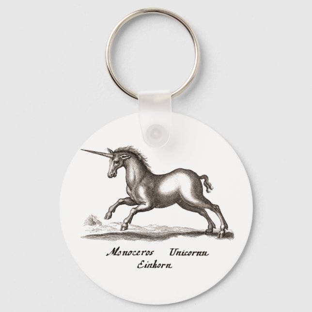 Unicorn Classic Running Magic Woodland Creature Keychain (Front)