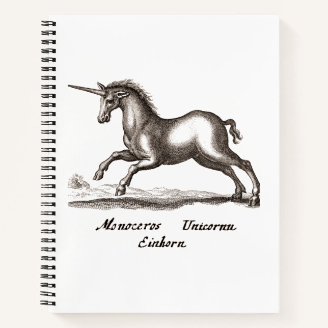 Unicorn Classic Running Magic Woodland Creature Notebook (Front)