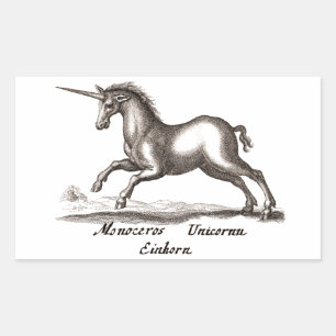 Unicorn Classic Running Magic Woodland Creature Sticker