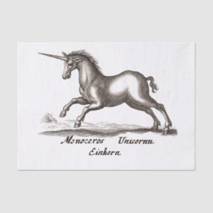 Unicorn Classic Running Magic Woodland Creature Tissue Paper