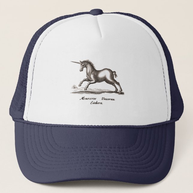 Unicorn Classic Running Magic Woodland Creature Trucker Hat (Front)