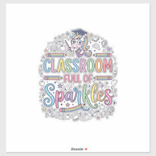 Unicorn Classroom Full of Sparkles Original Merch 