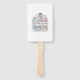Unicorn Classroom Full of Sparkles Original Merch  Hand Fan