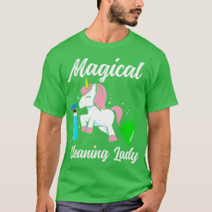 Unicorn cleaning lady T-Shirt