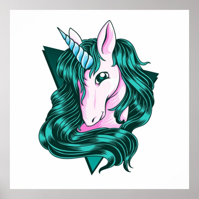 Unicorn clip art poster (Front)