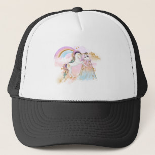 Unicorn Clipart Rainbow Fairytale Trucker Hat