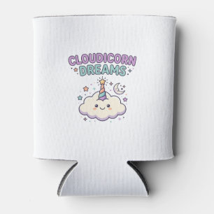 Unicorn Cloudicorn Dreams Trendy Graphic Tee Desig Can Cooler