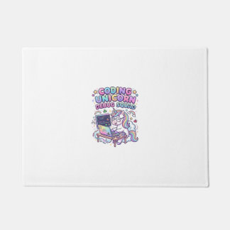 Unicorn Coding Unicorn Debug Squad Charming Market Doormat